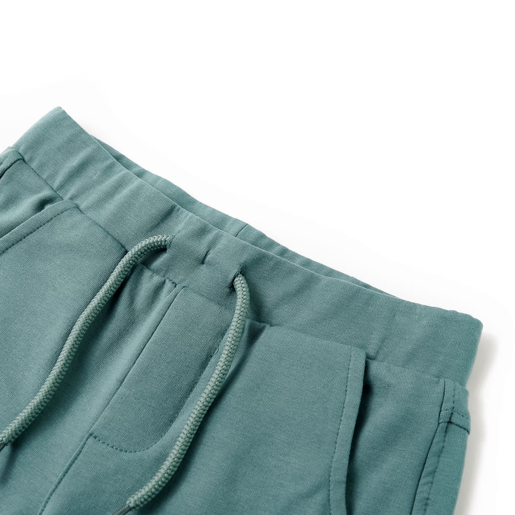 Vidaxl kindershorts met trekkoord 116 oudpetrol