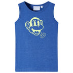 Vidaxl kindertopje 116 gemêleerd blauw