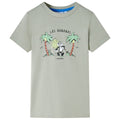 VidaXL Kindershirt 104 lichtkakikleurig