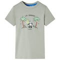 VidaXL Kindershirt 116 lichtkakikleurig