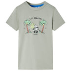 VidaXL Kindershirt 128 lichtkakikleurig