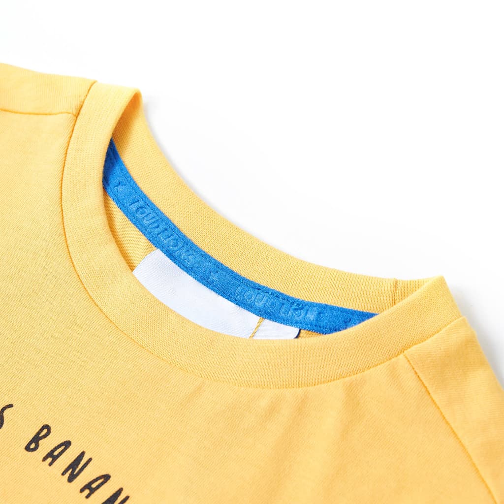 Vidaxl kindershirt 104 lichtokerkleurig