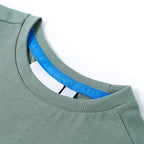 Vidaxl kindershirt 128 kakikleurig