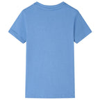 Vidaxl kindershirt 128 middelblauw