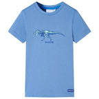 Vidaxl kindershirt 140 middelblauw