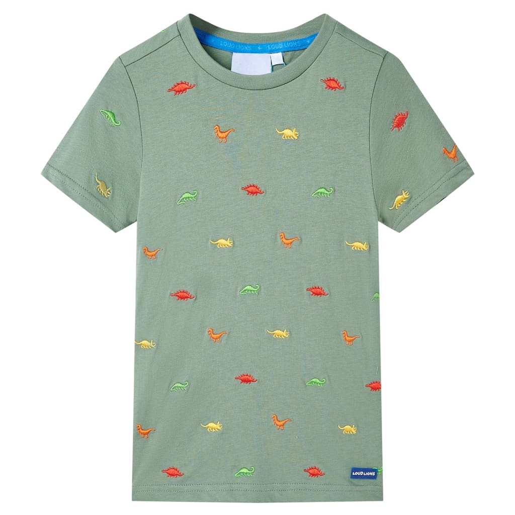 Vidaxl kindershirt met korte mouwen 104 kakikleurig