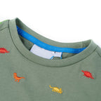 Vidaxl kindershirt met korte mouwen 140 kakikleurig