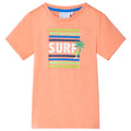 VidaXL Kindershirt 104 neonoranje