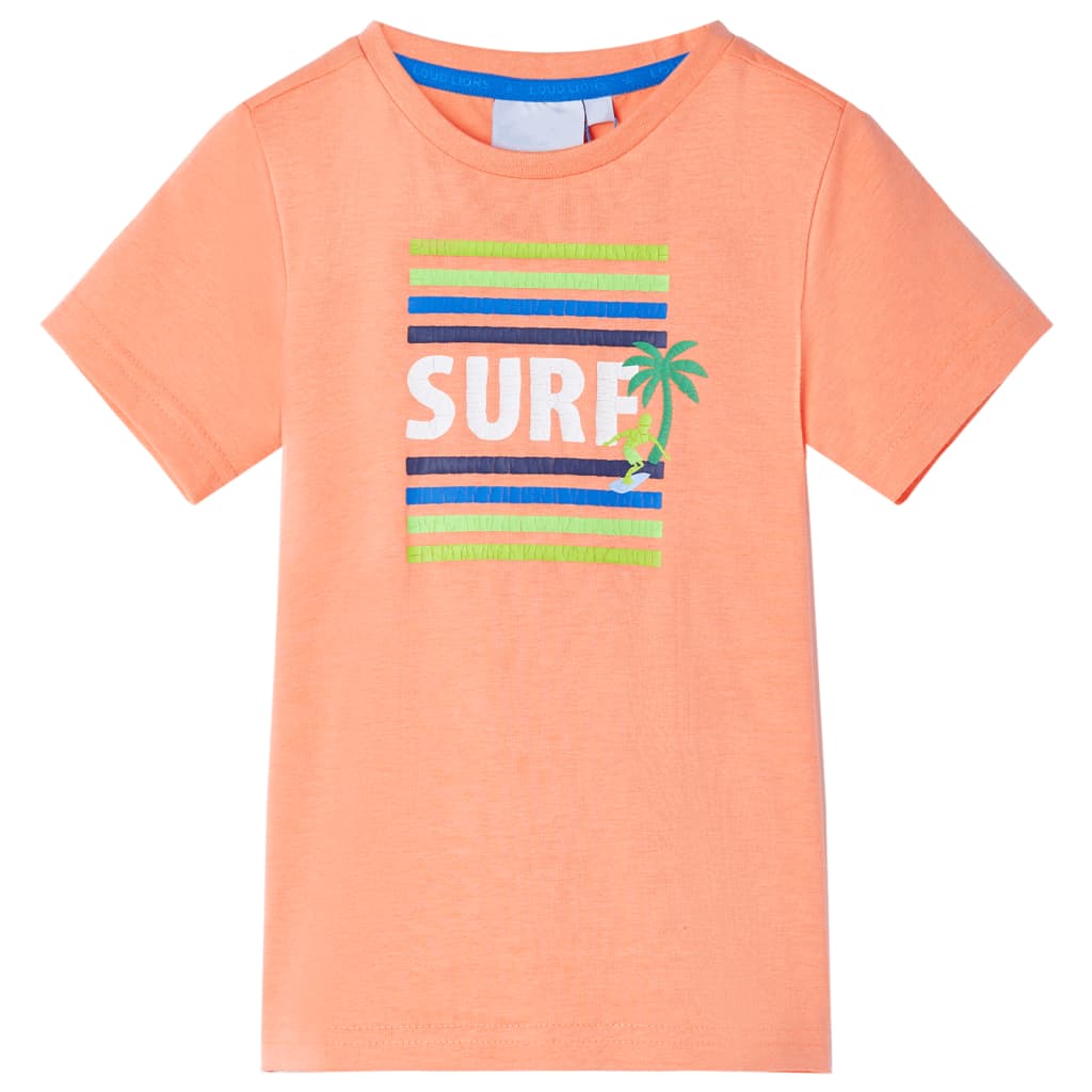 Vidaxl kindershirt 140 neonoranje