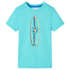 Vidaxl kindershirt met korte mouwen 116 zeeblauw
