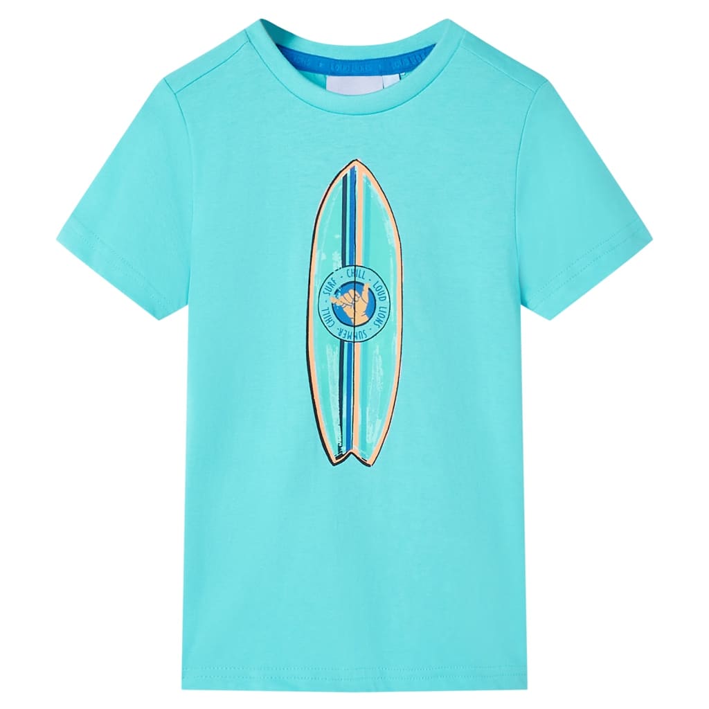 Vidaxl kindershirt met korte mouwen 140 zeeblauw