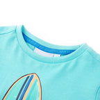 Vidaxl kindershirt met korte mouwen 140 zeeblauw