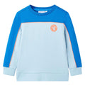 VidaXL Kindertrui 92 felblauw en lichtblauw