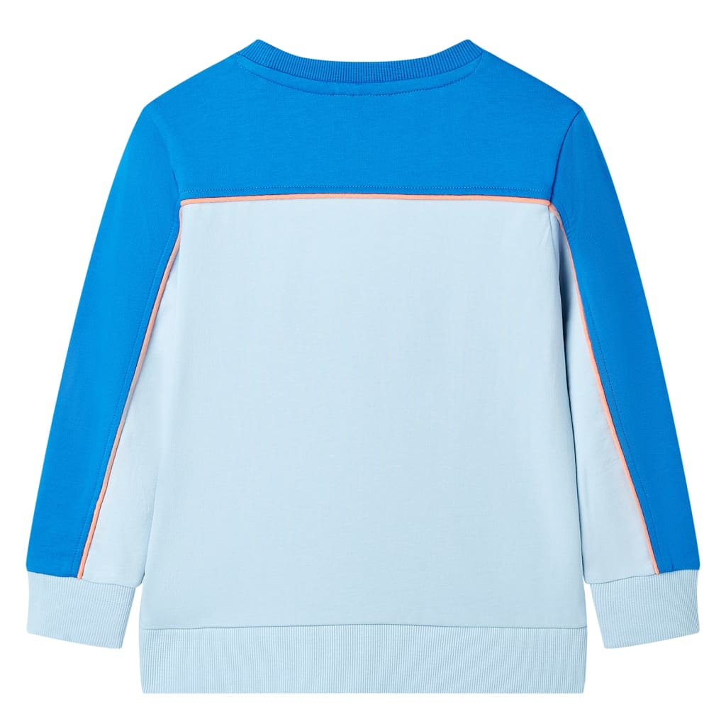 Vidaxl kindertrui 128 felblauw en lichtblauw