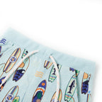 VidaXL Kindershorts met trekkoord 92 gemêleerd zachtblauw