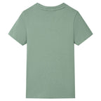 VidaXL Kindershirt met korte mouwen 104 kakikleurig
