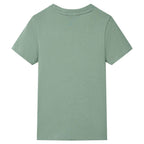 VidaXL Kindershirt met korte mouwen 116 kakikleurig
