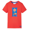 VidaXL Kindershirt met korte mouwen 140 rood