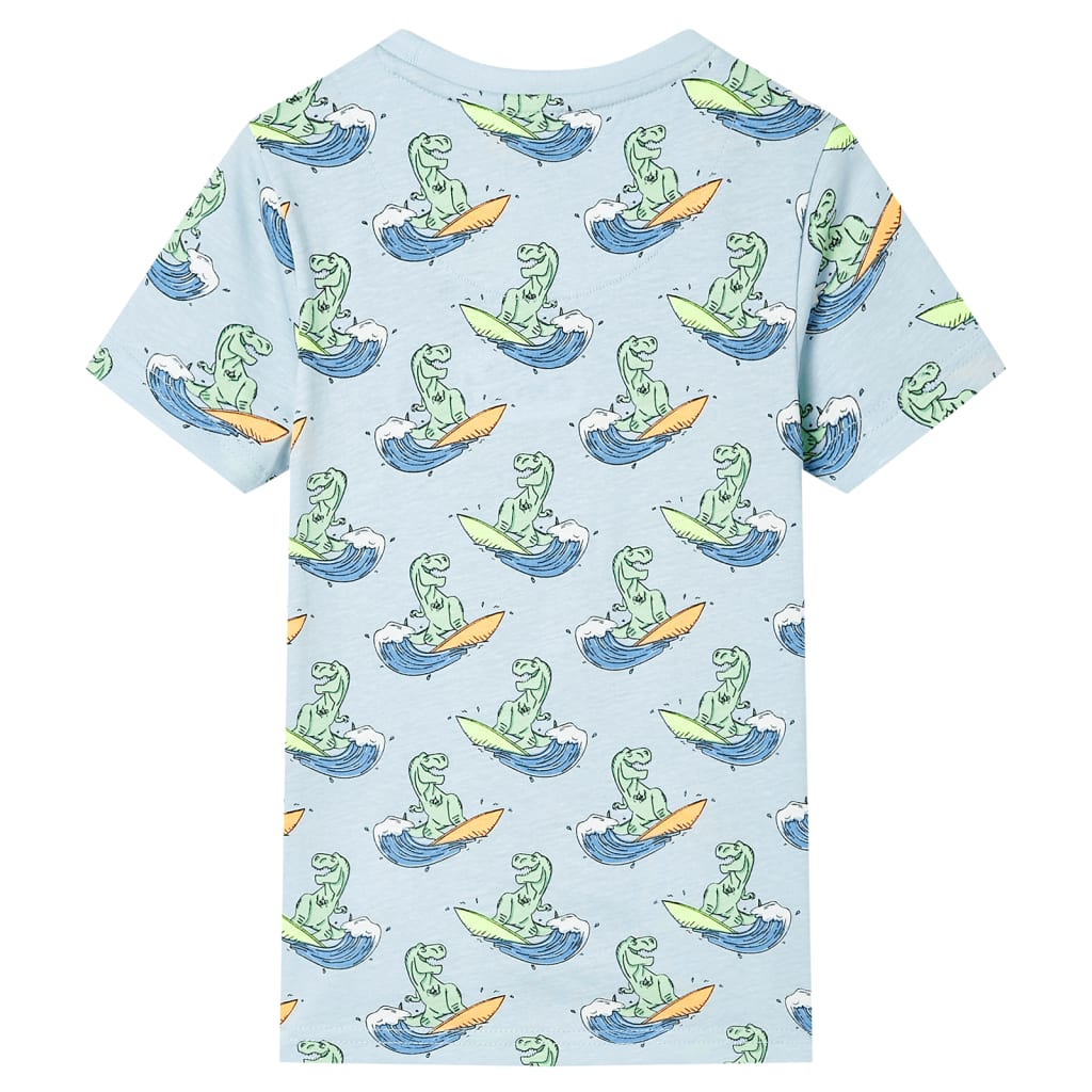 Vidaxl kinderpyjama met korte mouwen 104 lichtblauw