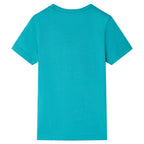 Vidaxl kindershirt met korte mouwen 128 donkermintkleurig