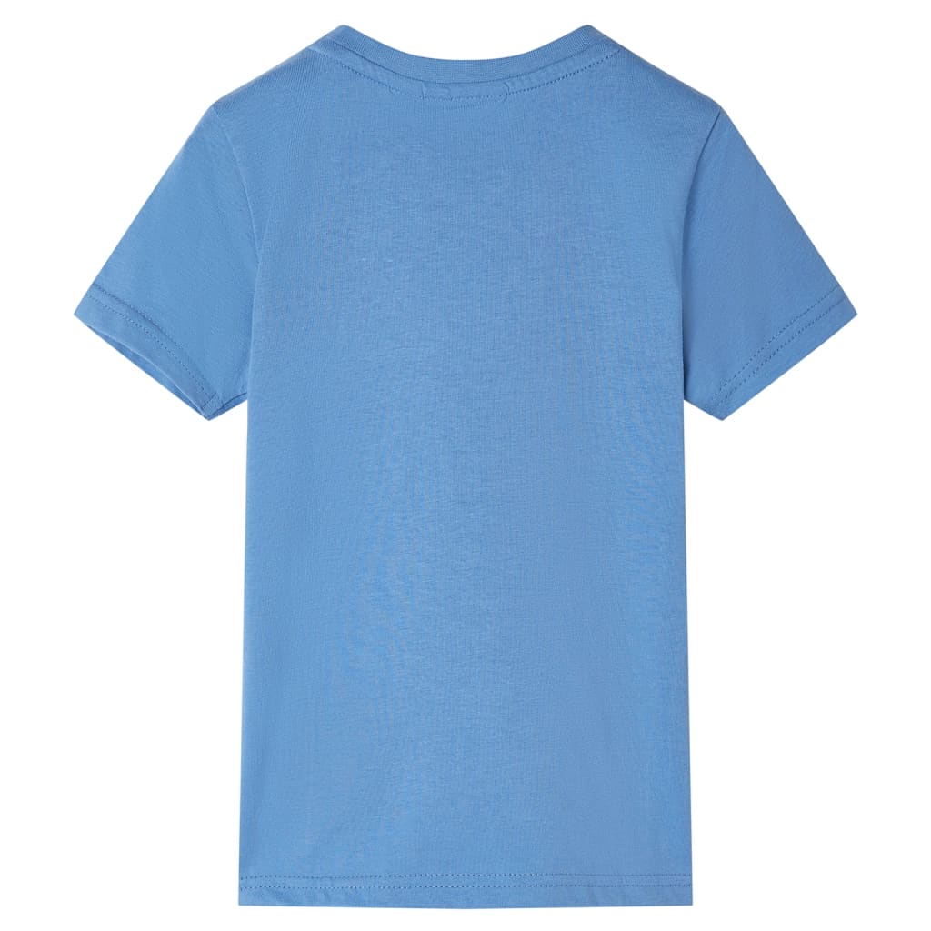 VidaXL Kindershirt met korte mouwen 116 middenblauw