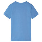 VidaXL Kindershirt met korte mouwen 116 middenblauw