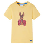 VidaXL Kindershirt met korte mouwen 92 geel