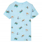 Vidaxl kindershirt 116 gemêleerd lichtblauw