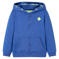VidaXL Kindervest met capuchon en rits 140 gemêleerd blauw