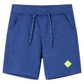 Vidaxl kindershorts met trekkoord 116 gemêleerd blauw