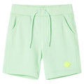 VidaXL Kindershorts met trekkoord 92 felgroen