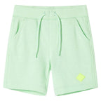 Vidaxl kindershorts met trekkoord 128 felgroen