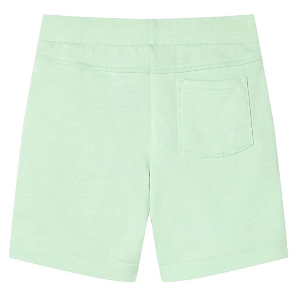 Vidaxl kindershorts met trekkoord 128 felgroen