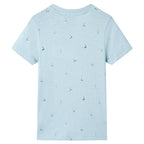 Vidaxl kindershirt 104 lichtblauw