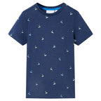 Vidaxl kindershirt 92 donkerblauw
