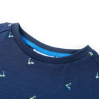 Vidaxl kindershirt 92 donkerblauw