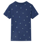 Vidaxl kindershirt 104 donkerblauw