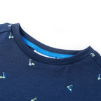 Vidaxl kindershirt 104 donkerblauw