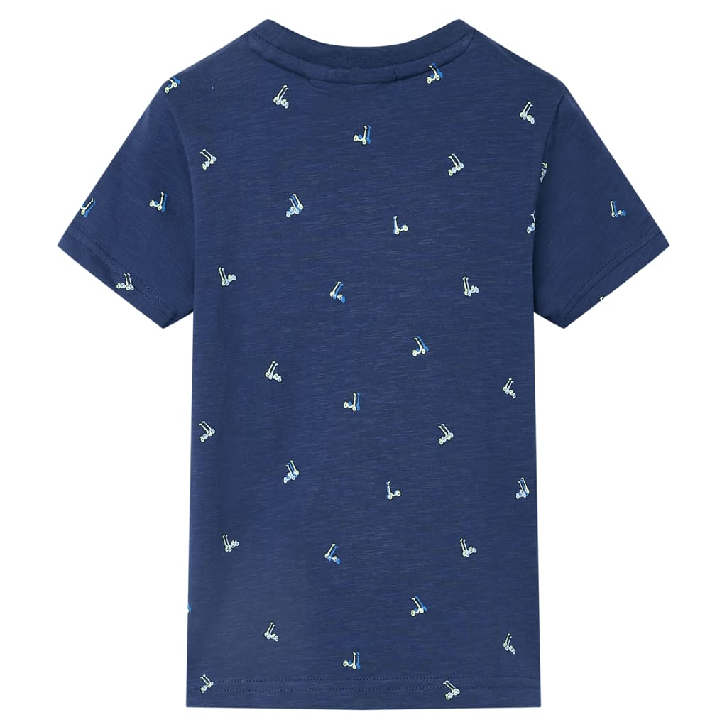 Vidaxl kindershirt 128 donkerblauw