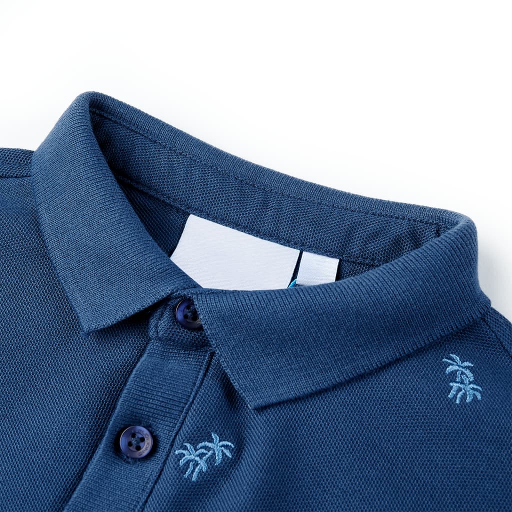 Vidaxl kinderpoloshirt 116 donkerblauw
