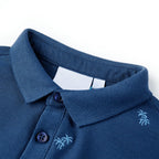 Vidaxl kinderpoloshirt 116 donkerblauw