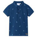 Vidaxl kinderpoloshirt 128 donkerblauw