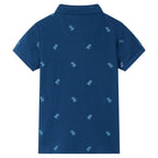Vidaxl kinderpoloshirt 140 donkerblauw