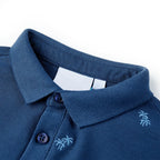 Vidaxl kinderpoloshirt 140 donkerblauw