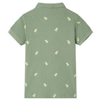 Vidaxl kinderpoloshirt 92 kakikleurig