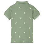 Vidaxl kinderpoloshirt 104 kakikleurig