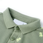 Vidaxl kinderpoloshirt 116 kakikleurig