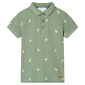 Vidaxl kinderpoloshirt 140 kakikleurig