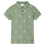 Vidaxl kinderpoloshirt 140 kakikleurig