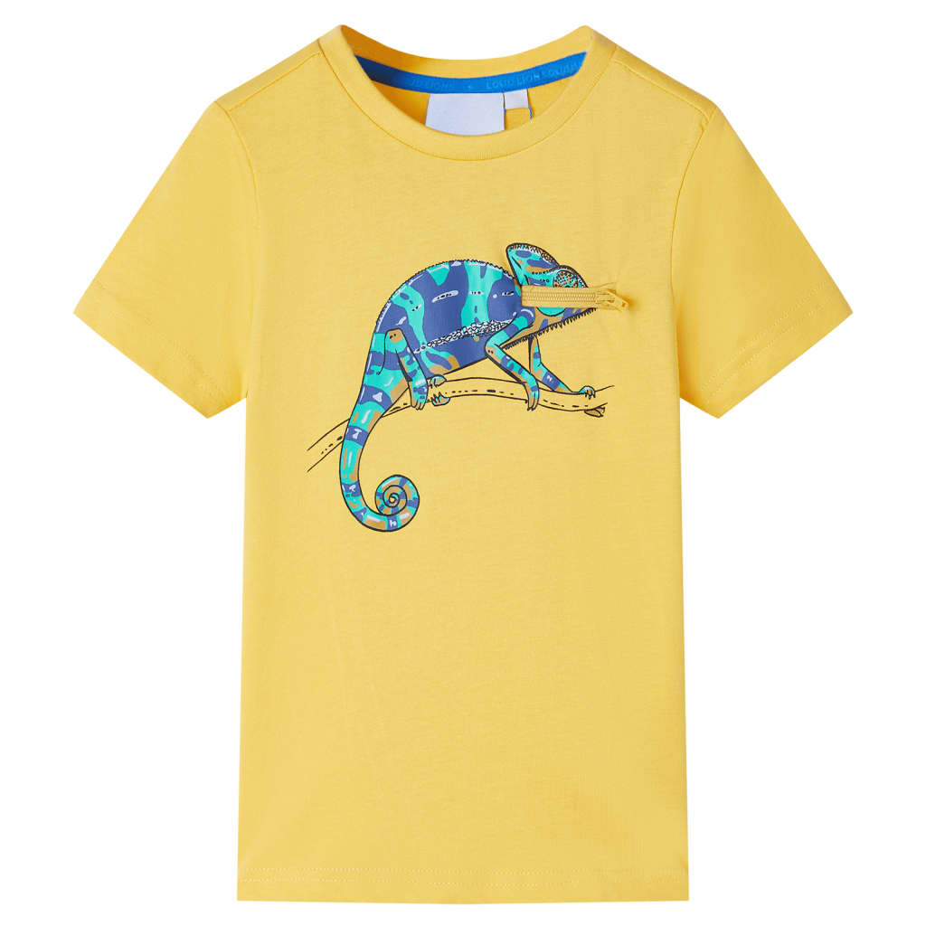 Vidaxl kindershirt met korte mouwen 104 lichtokerkleurig